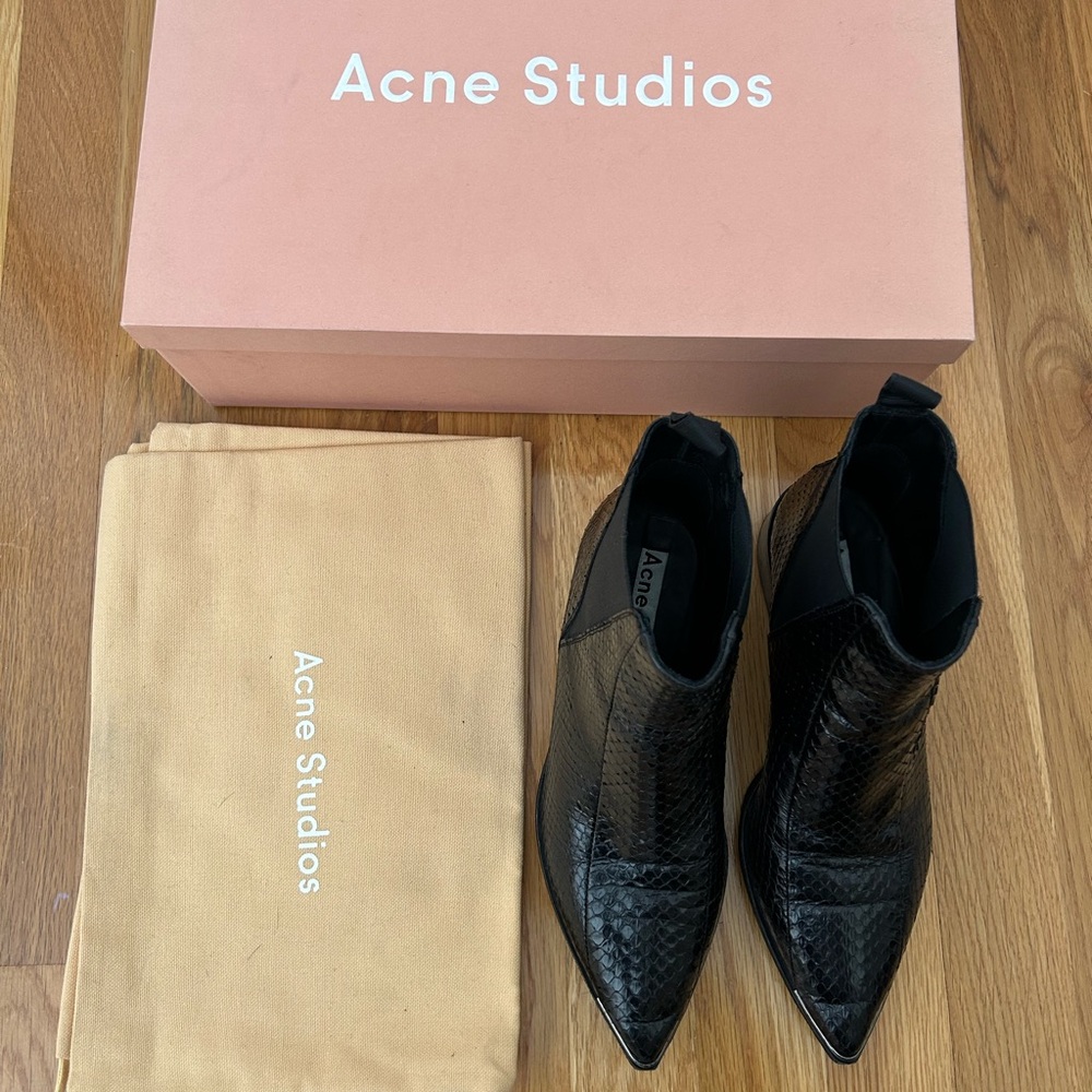 Acne Studios Jensen Snake Bootie - 36
